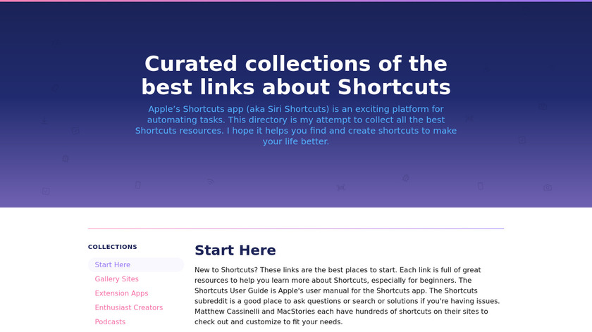 Shortcuts Directory Landing Page