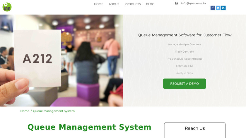 Queueme Yard Management Software Landing Page
