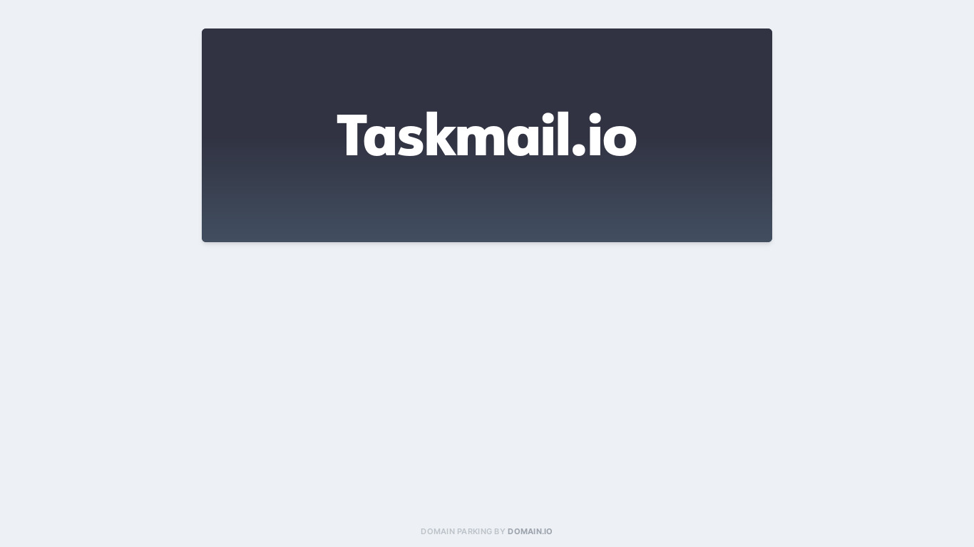 TaskMail Landing page