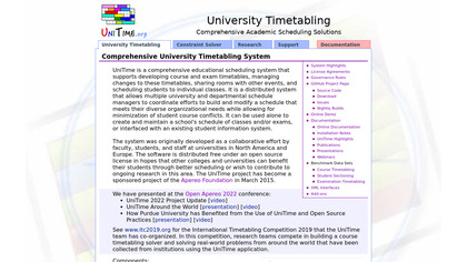 Unitime University Timetabling System image