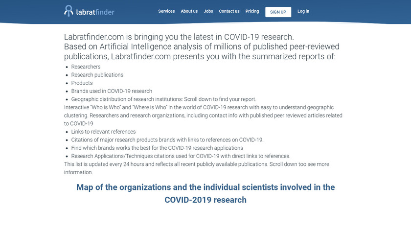 COVID-19 Research Digest Landing Page