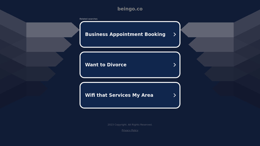 Beingo Landing Page