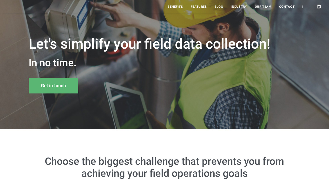 MightyFields Landing page