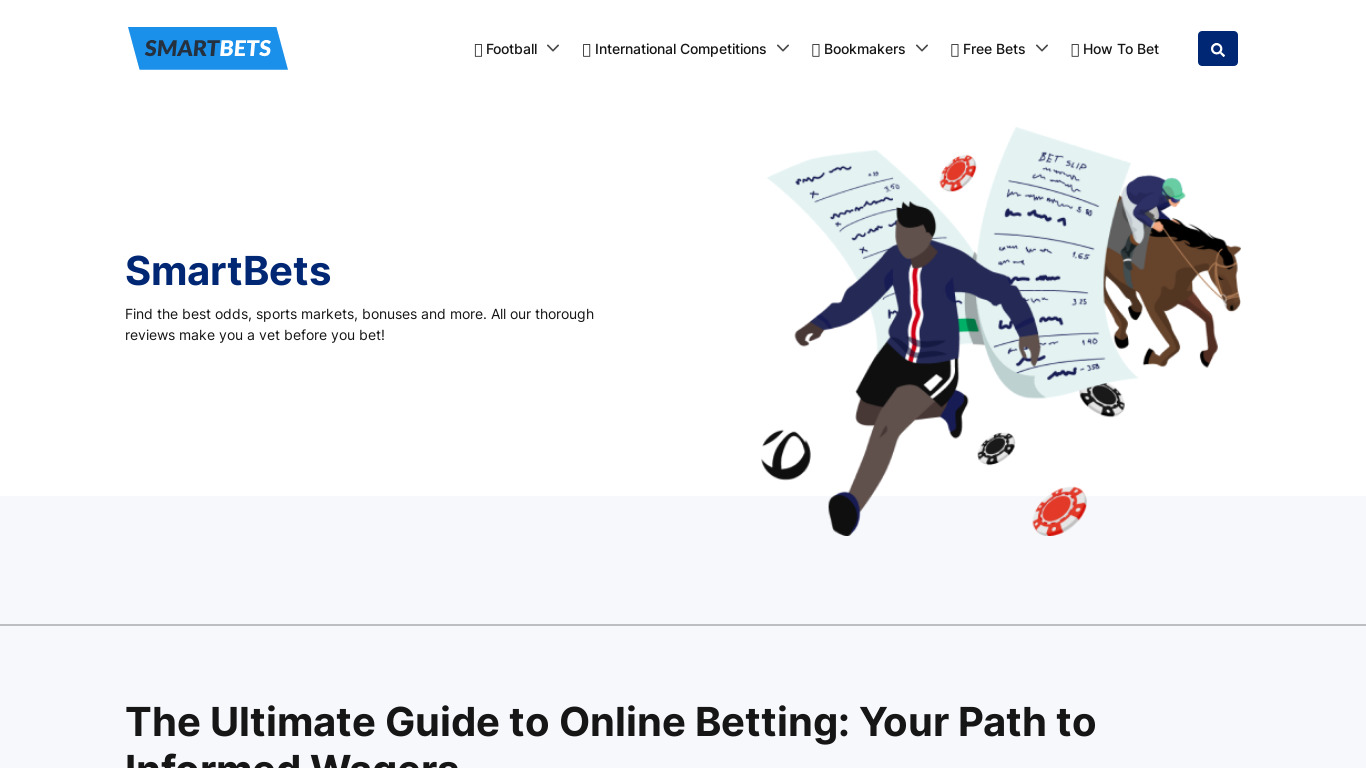 SmartBets Landing page
