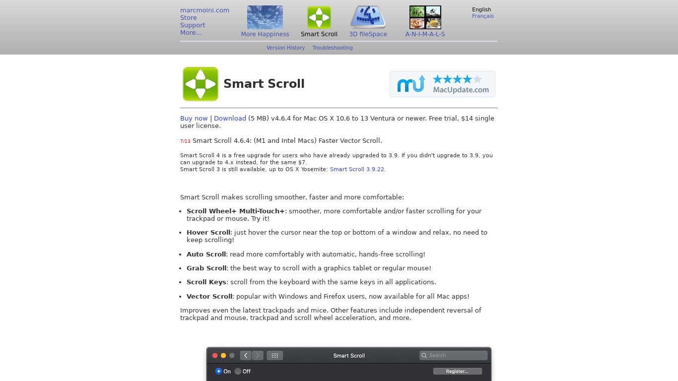 Smart Scroll Landing page