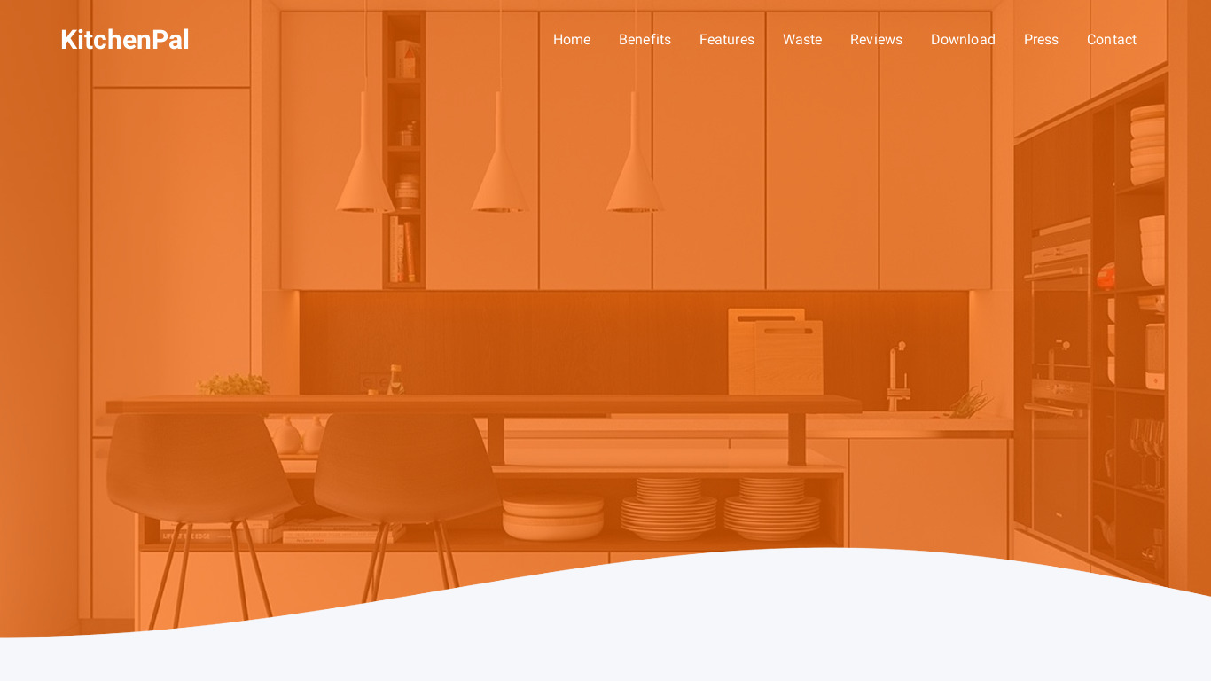 KitchenPal Landing page