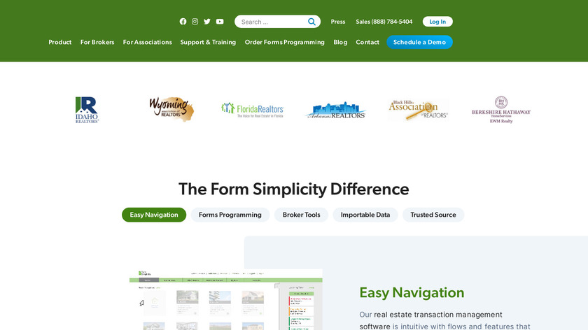 Form Simplicity Landing Page