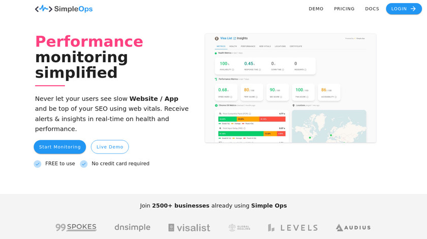 Simple Ops Landing Page