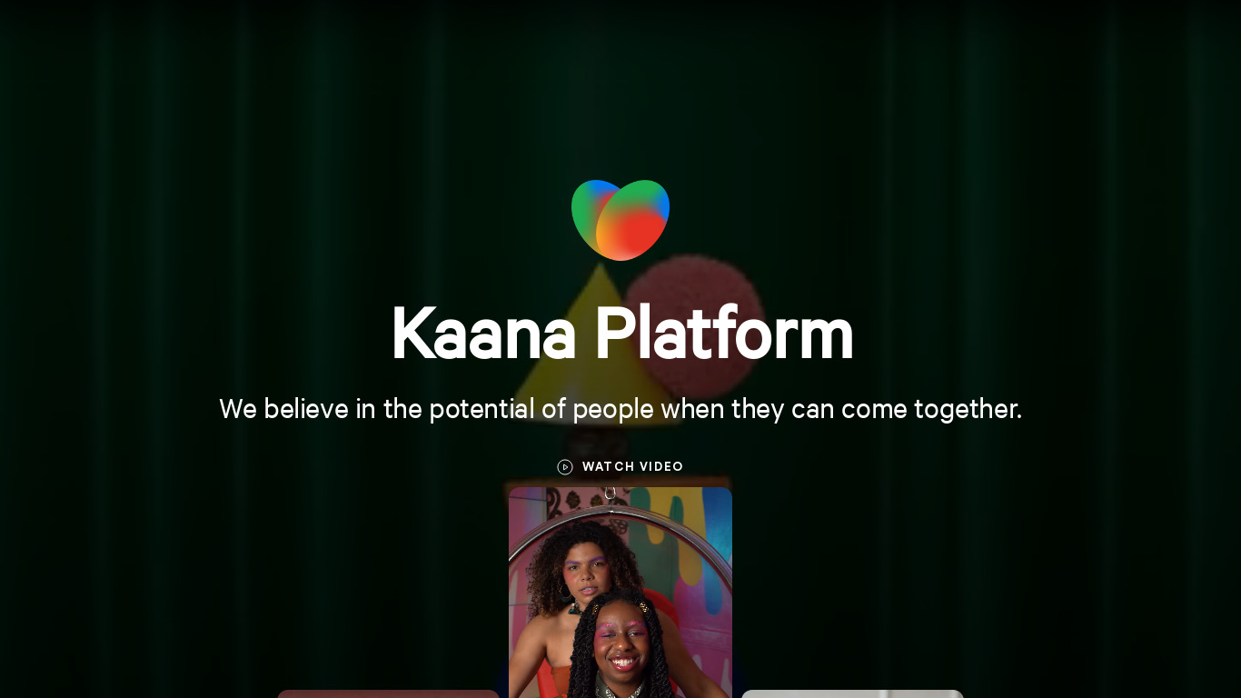 about.kaana.io Kaana Landing page
