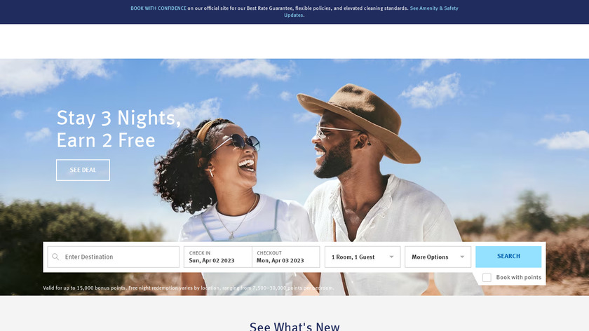 Wyndham Rewards Landing Page