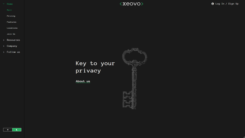 Xeovo Landing Page