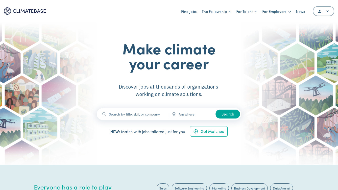 Climatebase 🌎 Landing page