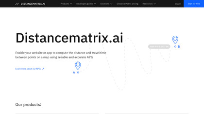Distance Matrix API image