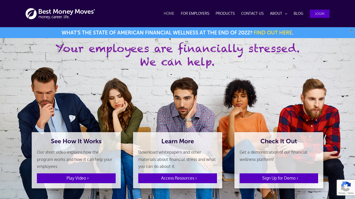 Best Money Moves Landing page