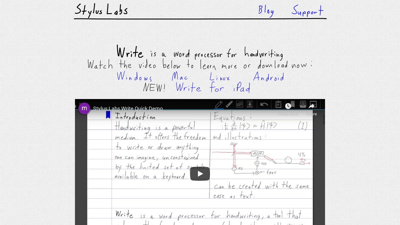 Stylus Labs Write Landing page