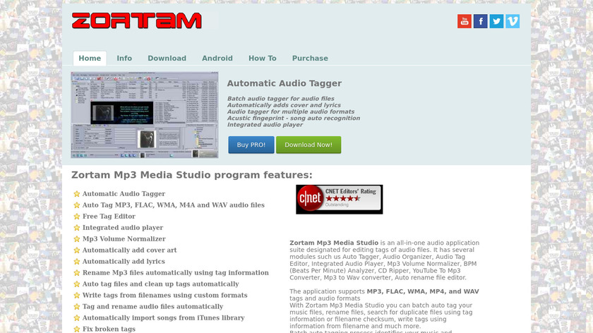 Zortam Landing Page
