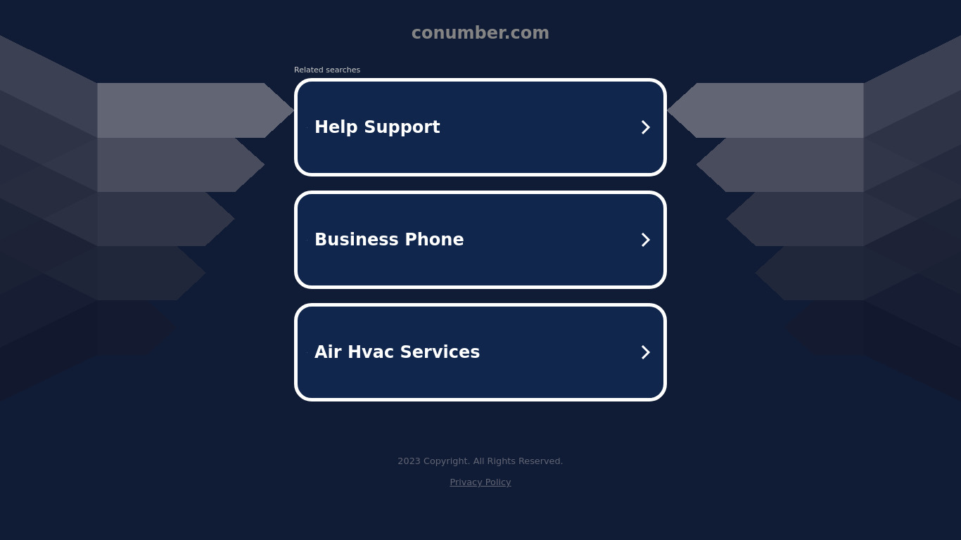 CoNumber Landing page