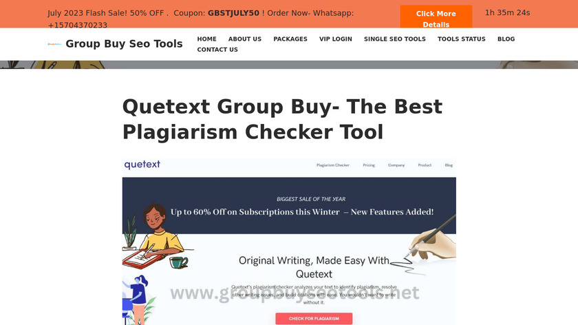Quetext Landing Page