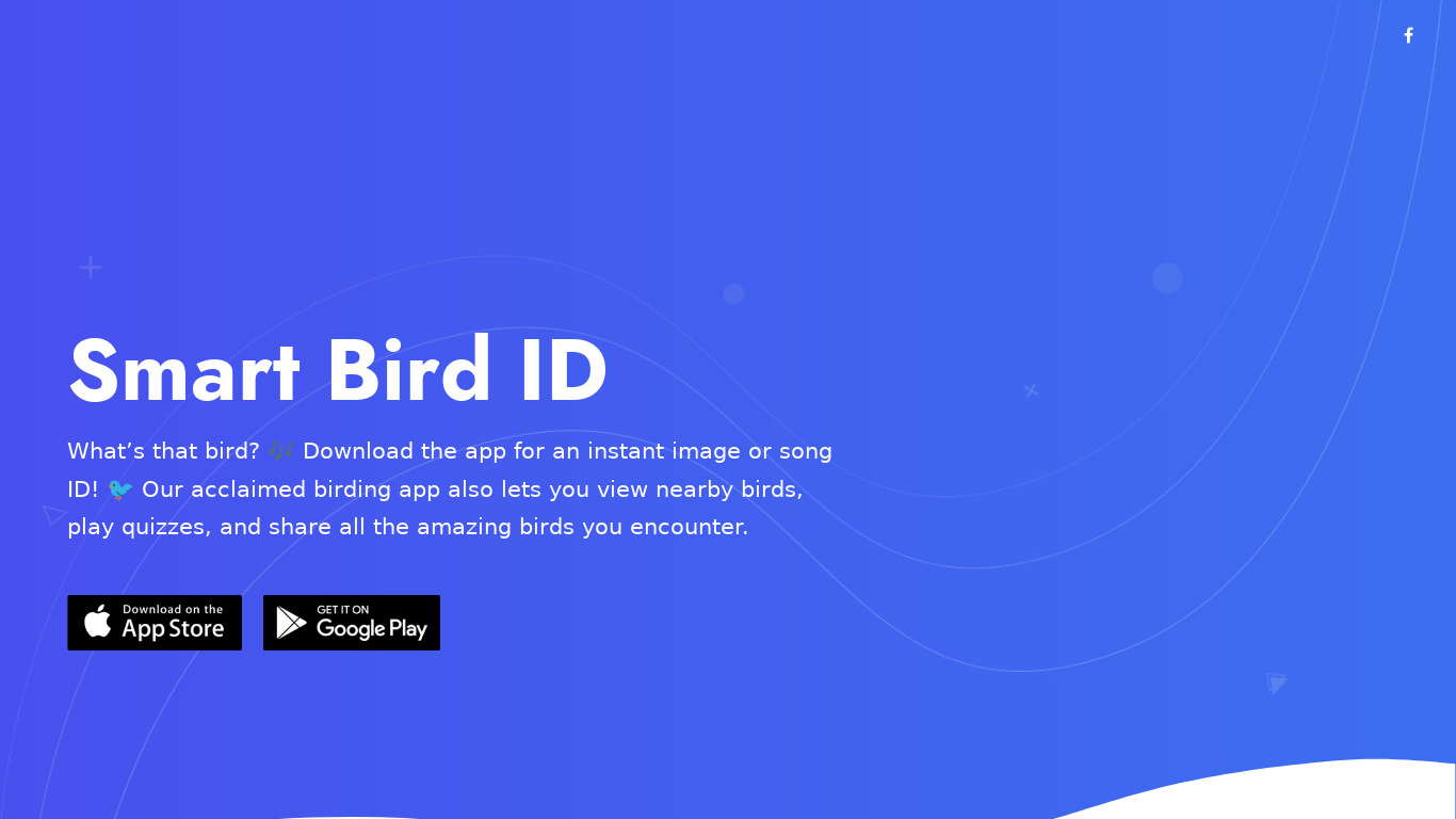 Smart Bird ID Landing page