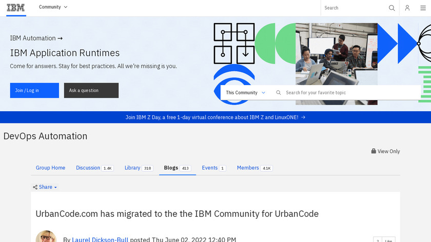 UrbanCode Deploy Landing Page