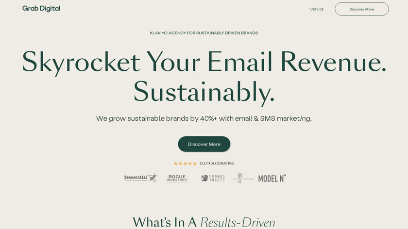 Grab Digital Landing Page