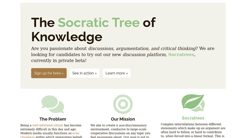 Socratrees Landing Page