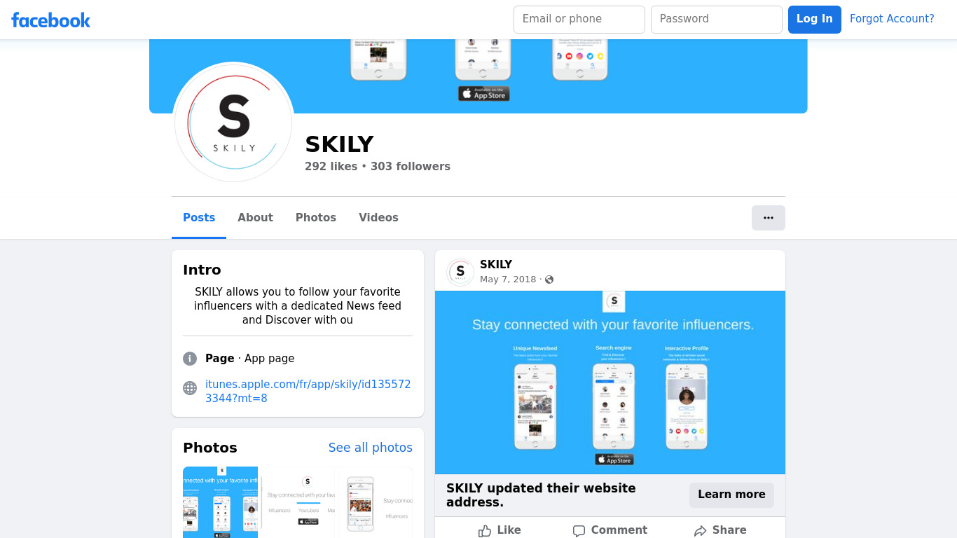 SKILY Landing page