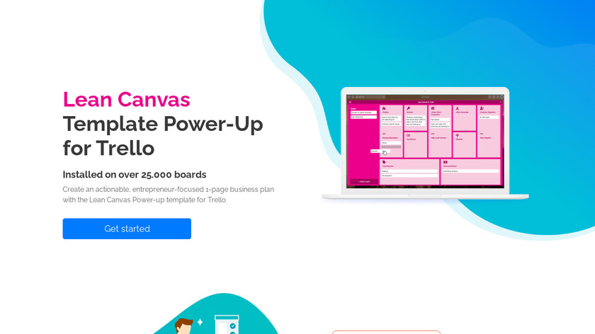 Lean Canvas Power-Up for Trello Landing Page
