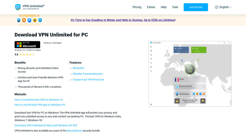 KeepSolid VPN Unlimited Landing Page