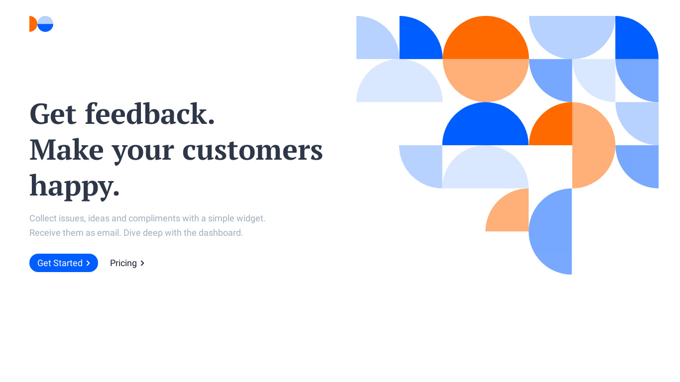 Feedback Fish Landing page