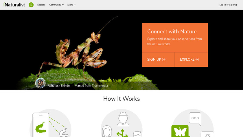 iNaturalist Landing Page