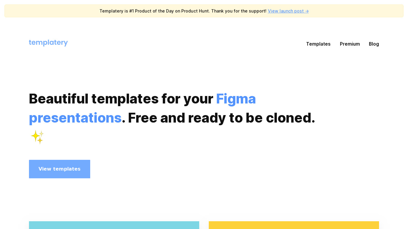 Templatery Landing page