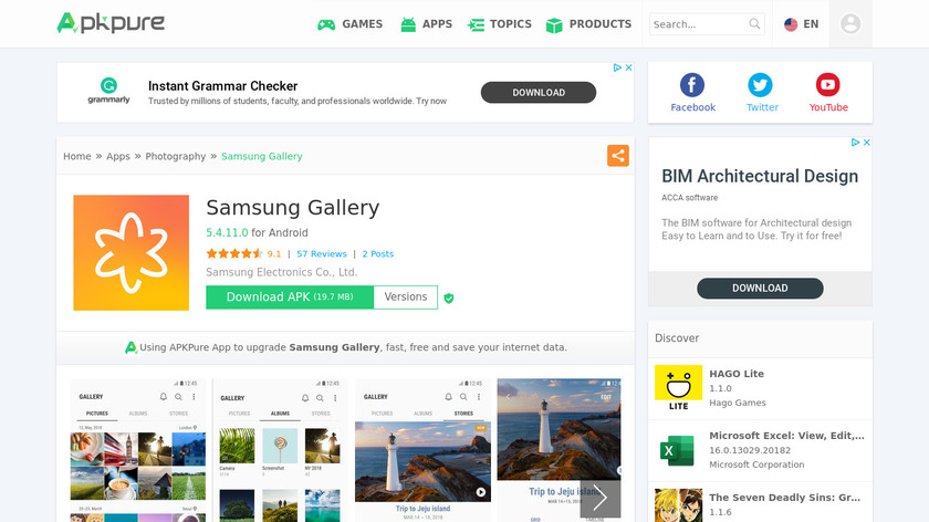 Samsung Gallery Landing Page