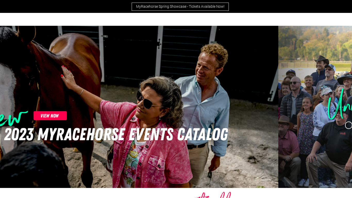 My Race Horse Landing page