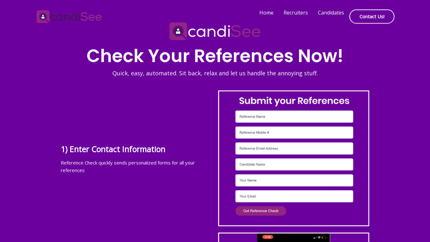 candisee.com Reference Landing Page