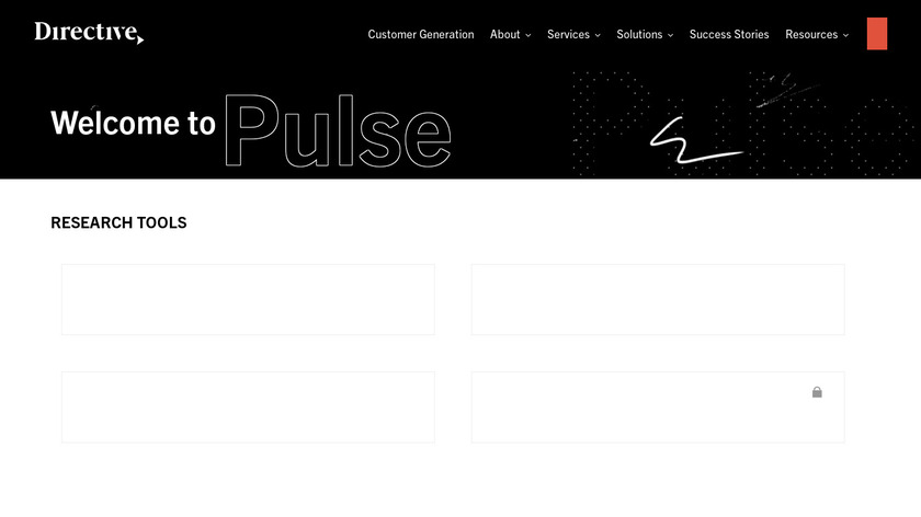 Pulse by Directive Landing Page