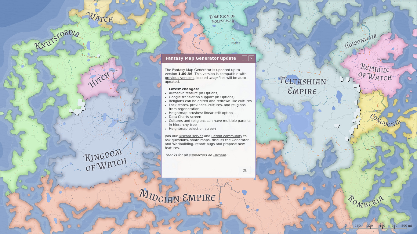 Azgaar's Fantasy Map Generator Landing page