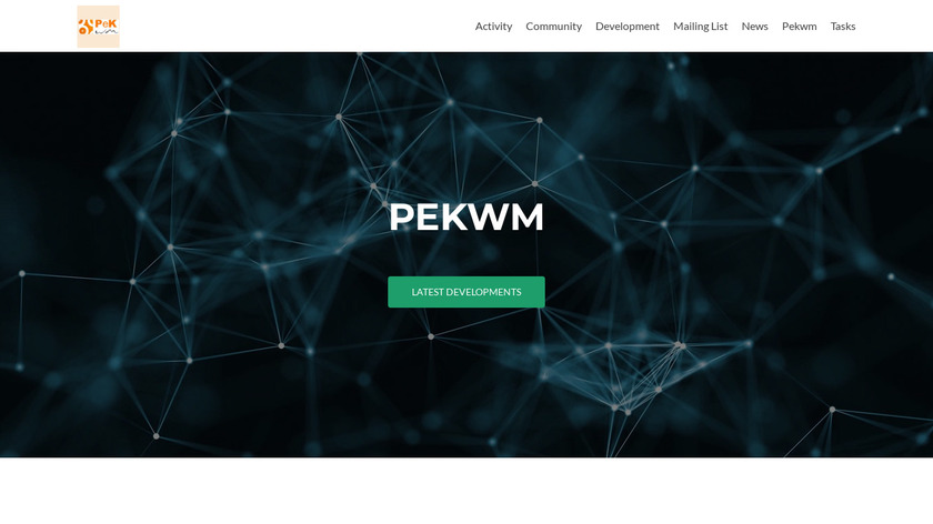 pekwm Landing Page