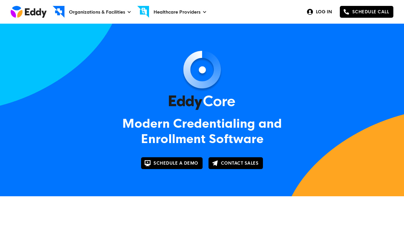 eddynow.com EddyCore Landing page