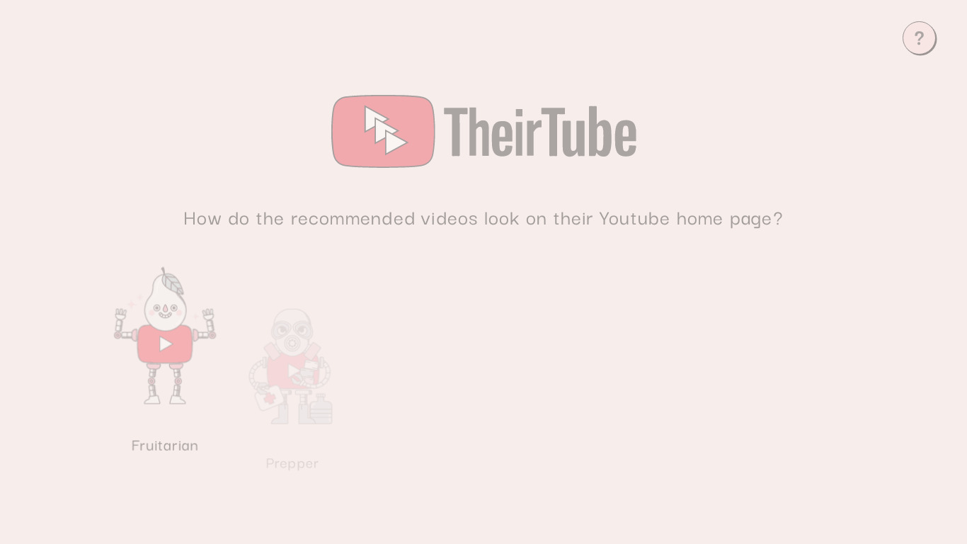 TheirTube Landing page