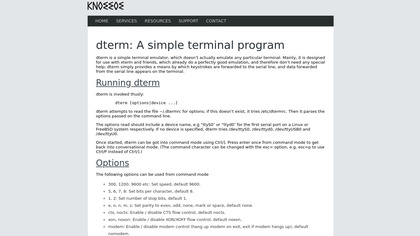 liverton.com dterm (terminal emulator) image