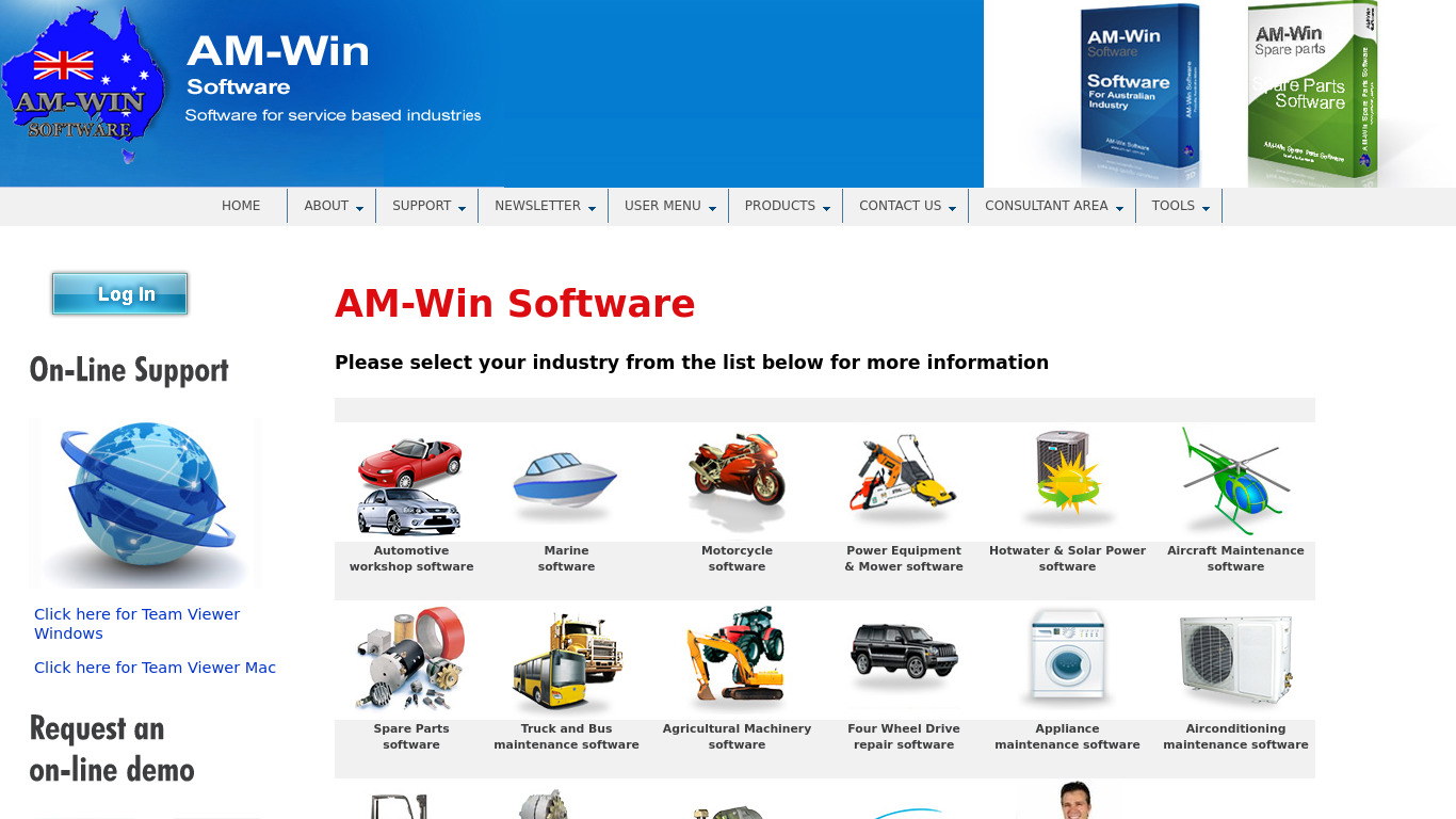 AM-Win Workshop Landing page