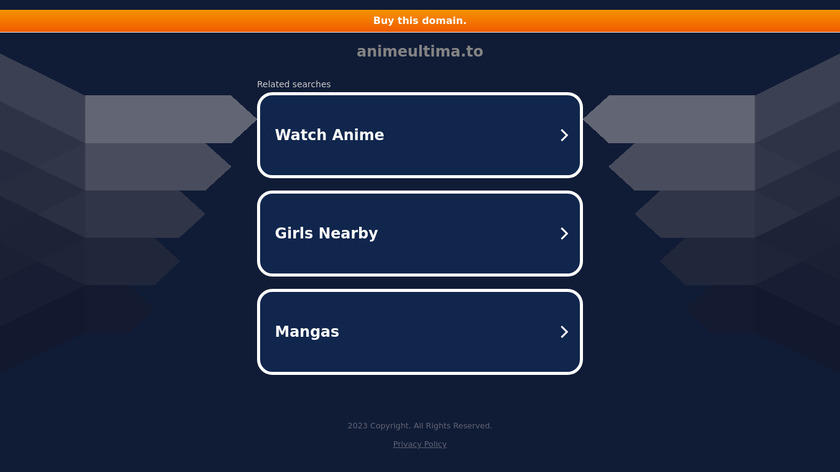 Animeultima Landing Page