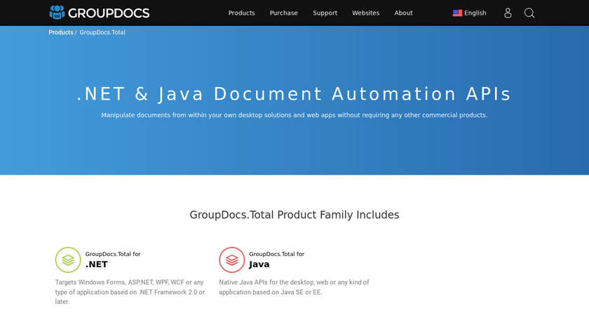 GroupDocs.Total Landing Page
