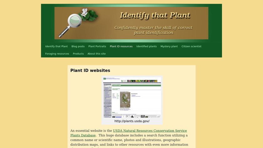 Plant Identification Landing Page