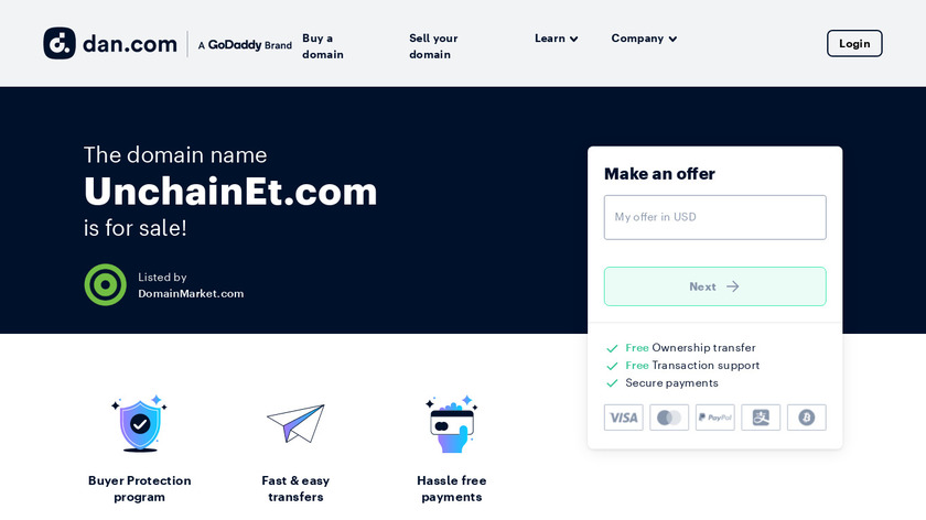 dan.com Unchainet Landing Page
