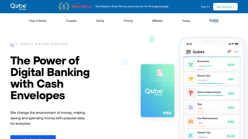 Qube Money Landing Page