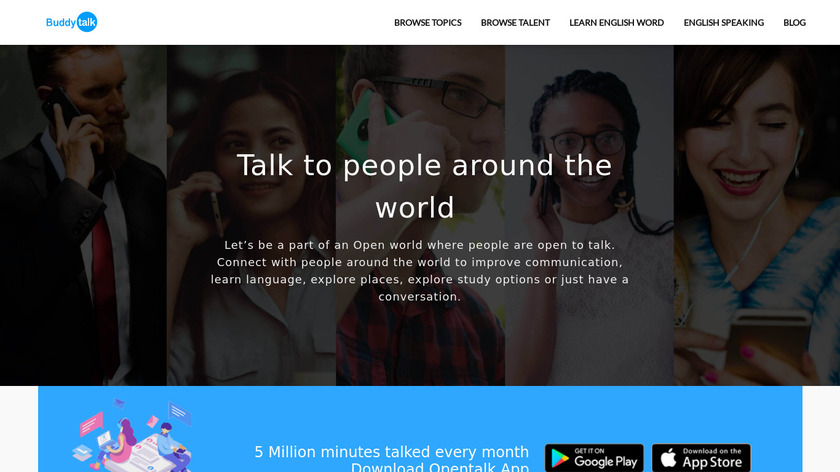Live Audio Chat Landing Page