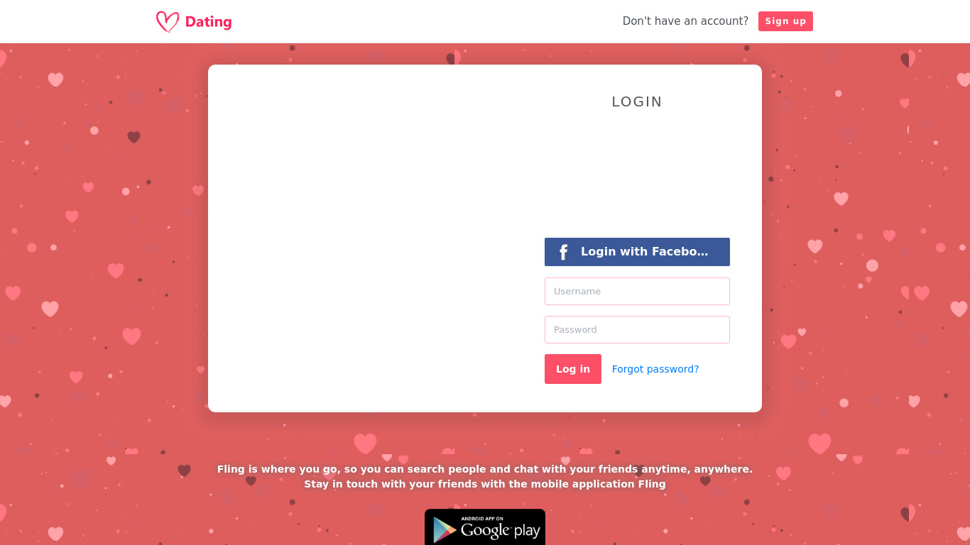 Fling – The Best Landing page