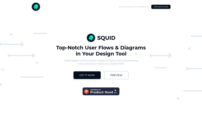 SQUID User Flow Kit Landing Page